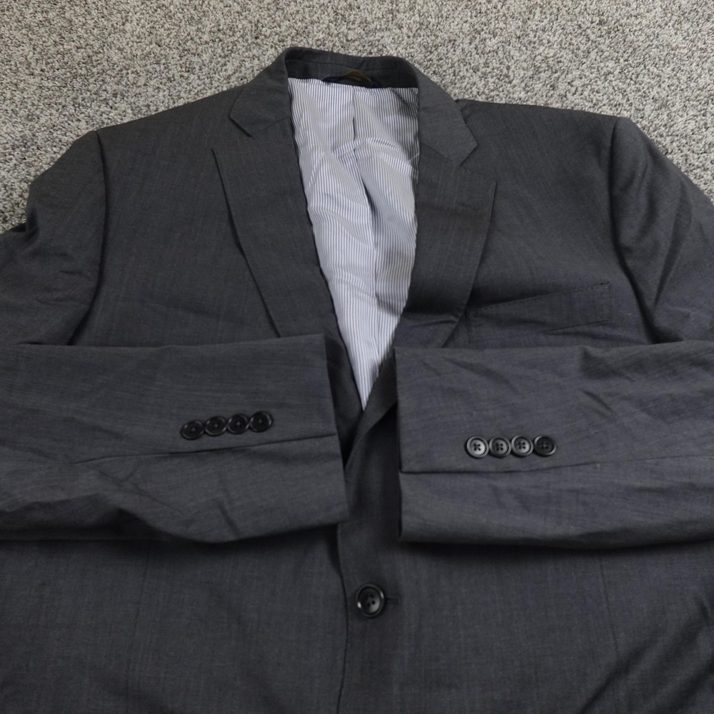 Brooks Brothers Blazer Mens 45 Gray Wool Explorer Regent Sport Coat Suit Jacket - Picture 3 of 16